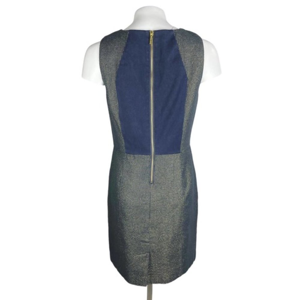 MICHAEL Michael Kors Metallic Sheath Dress Sz 6 - Picture 2 of 6